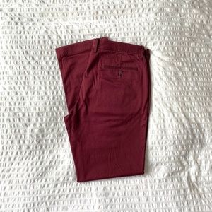 NEW J. Crew 770 straight-fit chino crimson 32x32